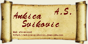 Ankica Šviković vizit kartica